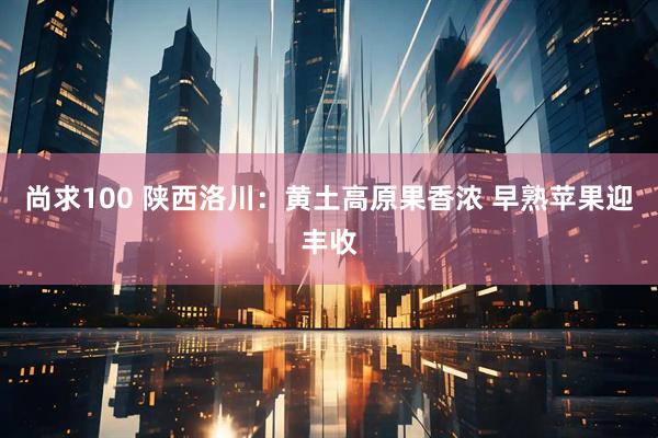 尚求100 陕西洛川：黄土高原果香浓 早熟苹果迎丰收