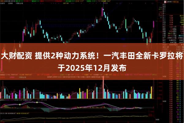 大财配资 提供2种动力系统!一汽丰田全新卡罗拉将于2025年12月发布